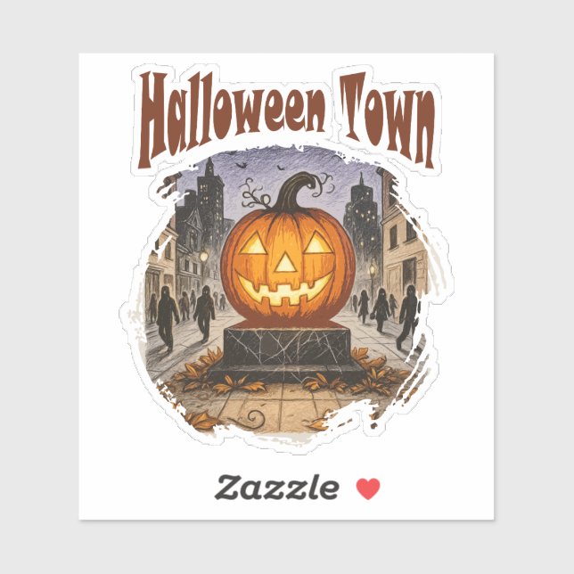 Halloween Town Aufkleber (Blatt)
