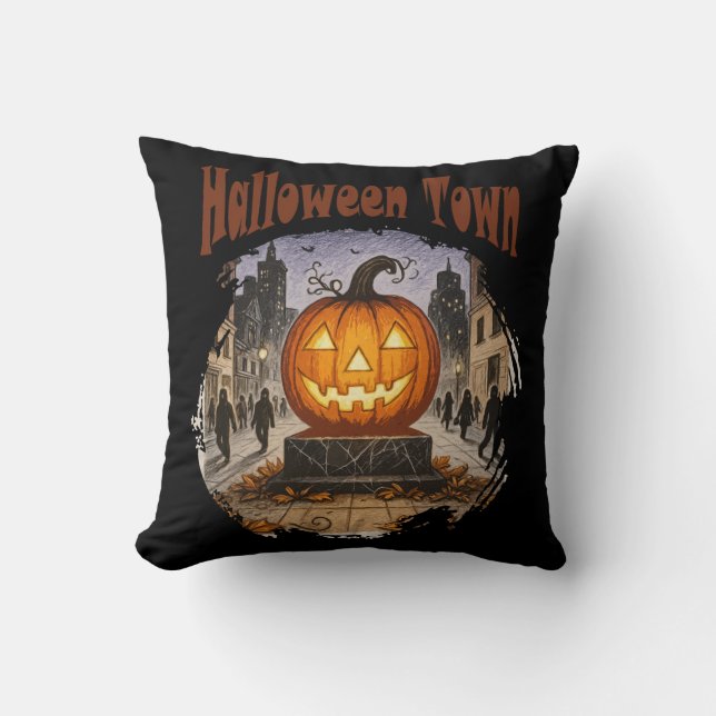 Halloween Town Kissen (Vorderseite)
