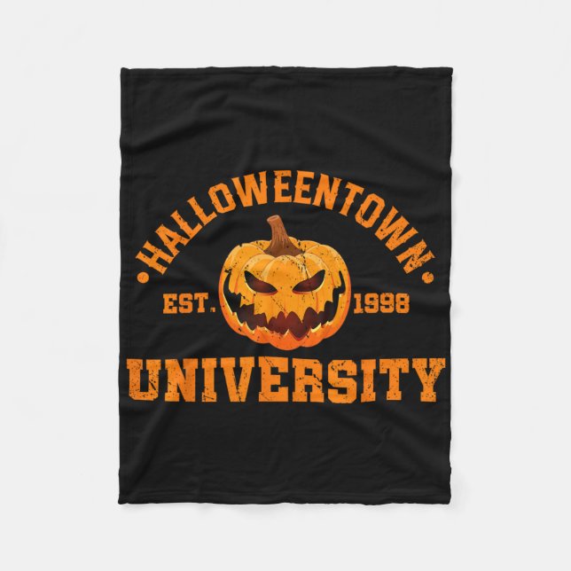Halloween Town University Est 1998 Pumpkin Hallowe Fleecedecke (Vorderseite)