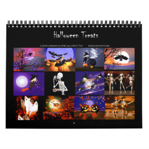 Halloween traite le calendrier mural original