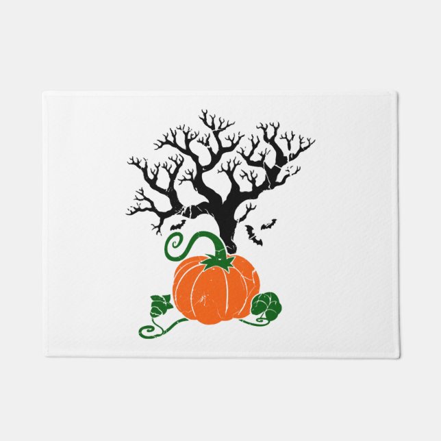Halloween tree Fall Shirts Halloween Sweatshirt Fußmatte (Vorderseite)