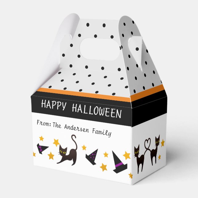 Halloween Trick Leckerei Candy Geschenkschachtel (Rückseite)