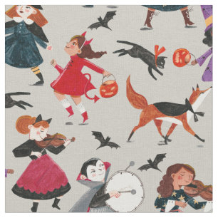 Halloween-Trick oder behandeln Kinder mit Pattern  Stoff