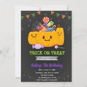 Halloween-Trick oder Geburtstag Einladung