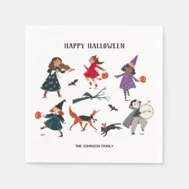 Halloween-Trick oder Kinderurlaub Serviette