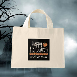 Halloween-Trick oder Leckerbissen Mini Stoffbeutel