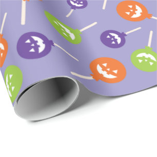 Halloween Trick-oder-Leckerei Spooky Lollipops Nah Geschenkpapier