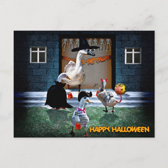 Halloween Trick oder Leckereien Zeit! Postkarte (Vorderseite)