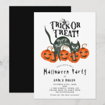 Halloween-Trick oder Party Einladung