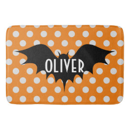 Halloween-Trick oder personalisierte Monogramm beh Badematte