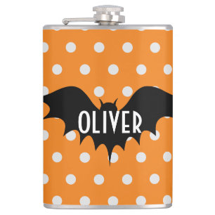 Halloween-Trick oder personalisierte Monogramm beh Flachmann