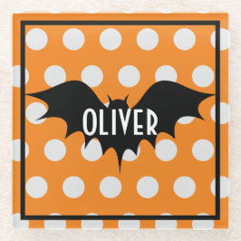 Halloween-Trick oder personalisierte Monogramm beh Glasuntersetzer