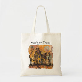 Halloween Trick oder Treat Bag mit Spuk Haus Tragetasche