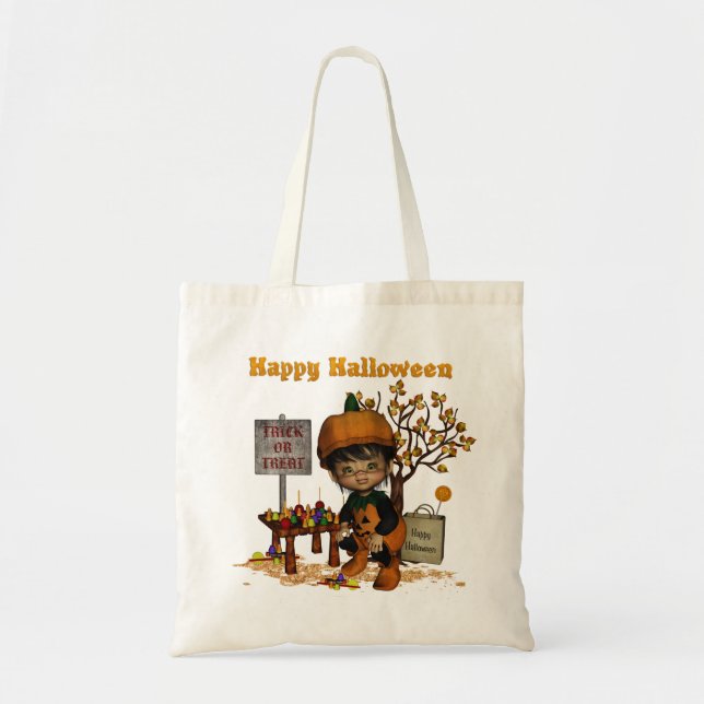 Halloween Trick oder Treat Candy Bag Tragetasche (Vorne)