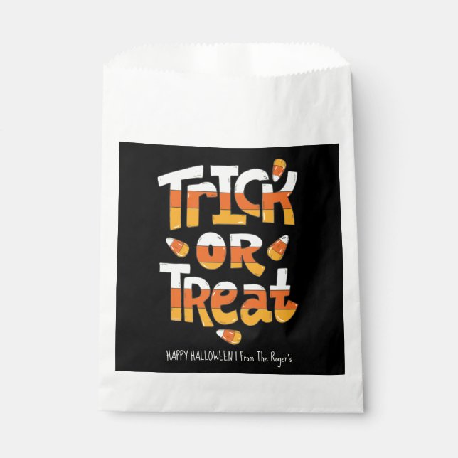 Halloween Trick oder Treat Candy Bags Geschenktütchen (Vorderseite)