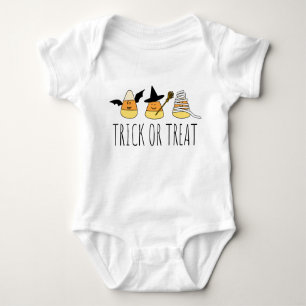 Halloween Trick oder Treat Candy Corn Baby Strampler