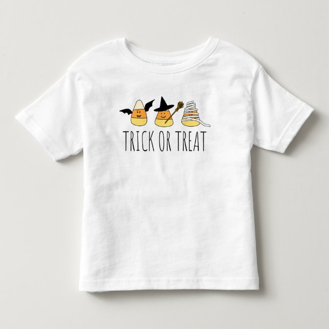 Halloween Trick oder Treat Candy Corn Kleinkind T-shirt (Vorderseite)