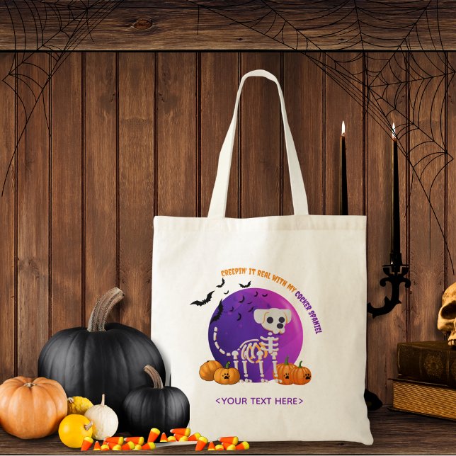 Halloween Trick oder Treat Candy Tote Bag Tragetasche (Trick or Treat OR show up to the Halloween party in style. Represent your favorite dog breed!!)