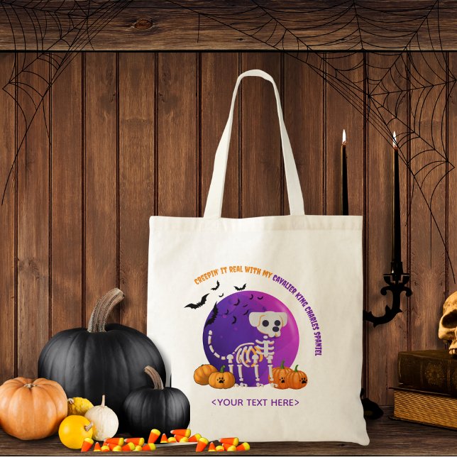 Halloween Trick oder Treat Candy Tote Bag Tragetasche (Trick or Treat OR show up to the Halloween party in style. Represent your favorite dog breed!!)