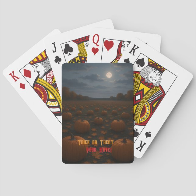 Halloween Trick oder Treat Classic Playing Cards Spielkarten (Rückseite)
