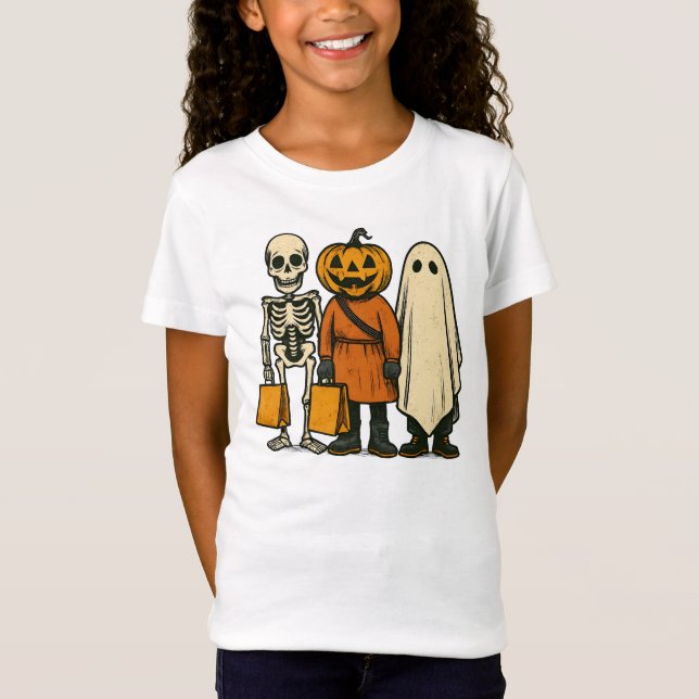 Halloween-Trick oder Treat-Crew T-Shirt (Vorderseite)