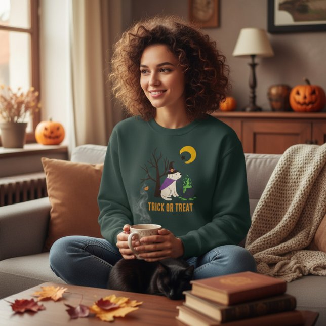 Halloween Trick oder Treat Crewneck Sweatshirt (Von Creator hochgeladen)