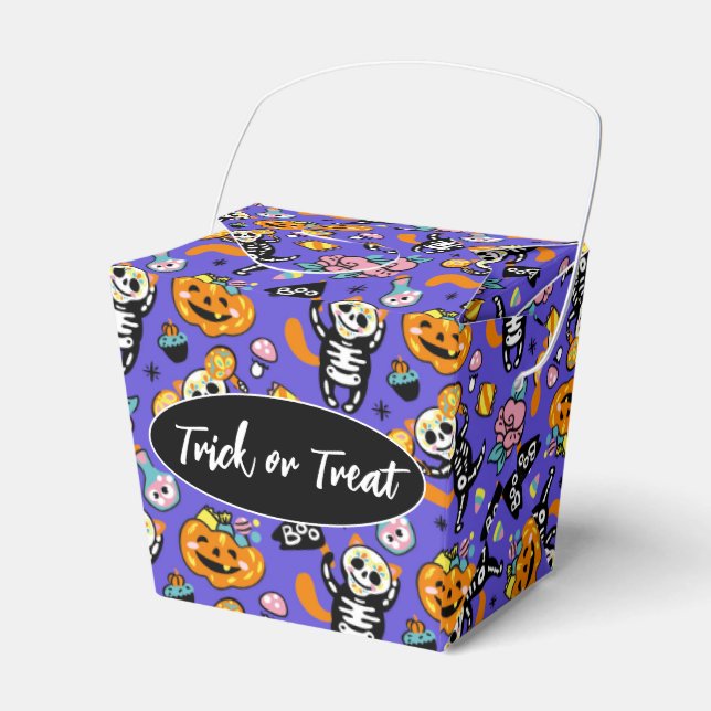 Halloween Trick oder Treat Favor Box Geschenkschachtel (Vorderseite)