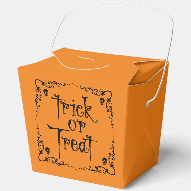 Halloween Trick oder Treat Geschenkschachtel (Vorderseite)
