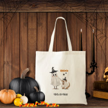 Halloween Trick oder Treat Ghost Dog Personalisier