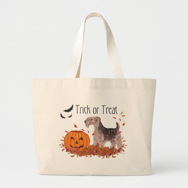 Halloween Trick oder Treat Jumbo Stoffbeutel (Vorne)