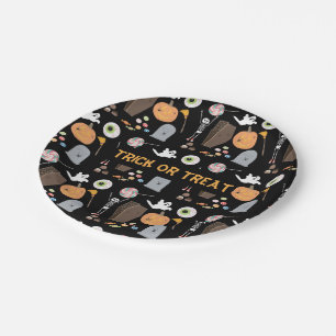 Halloween Trick oder Treat Kids Halloween-Party Pappteller