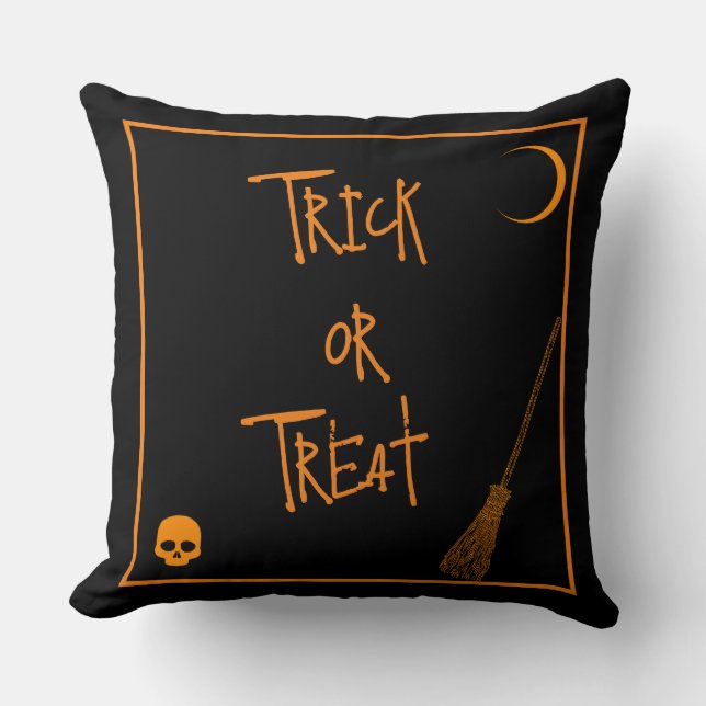 Halloween Trick oder Treat Kissen (Vorderseite)