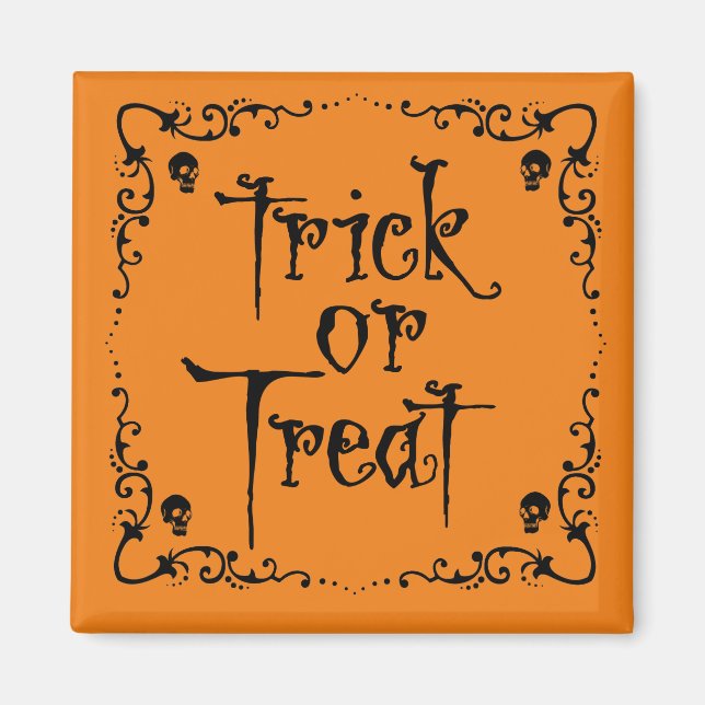 Halloween Trick oder Treat Magnet (Vorne)