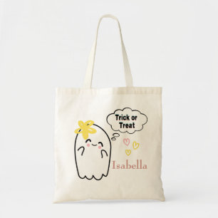 Halloween Trick oder Treat Niedlich Ghost Tragetasche