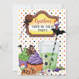 Halloween Trick oder Treat Party Einladung