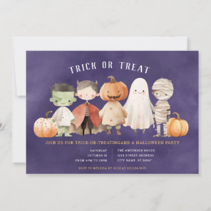 Halloween-Trick oder Treat-Party Einladung