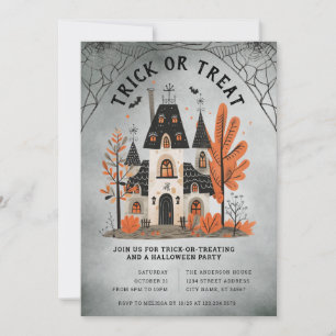 Halloween-Trick oder Treat-Party Einladung