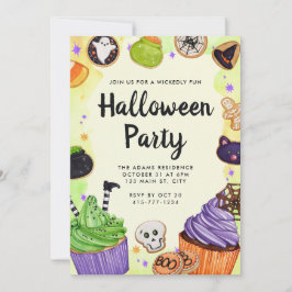 Halloween Trick oder Treat Party individuell anpas Einladung