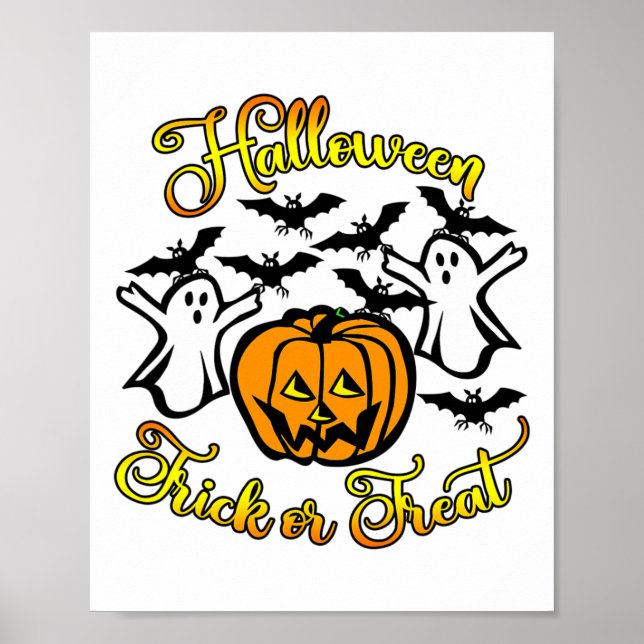 Halloween Trick oder Treat Poster (Vorne)