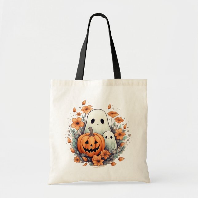 Halloween Trick oder Treat Shoulder Tote Bag Tragetasche (Vorne)