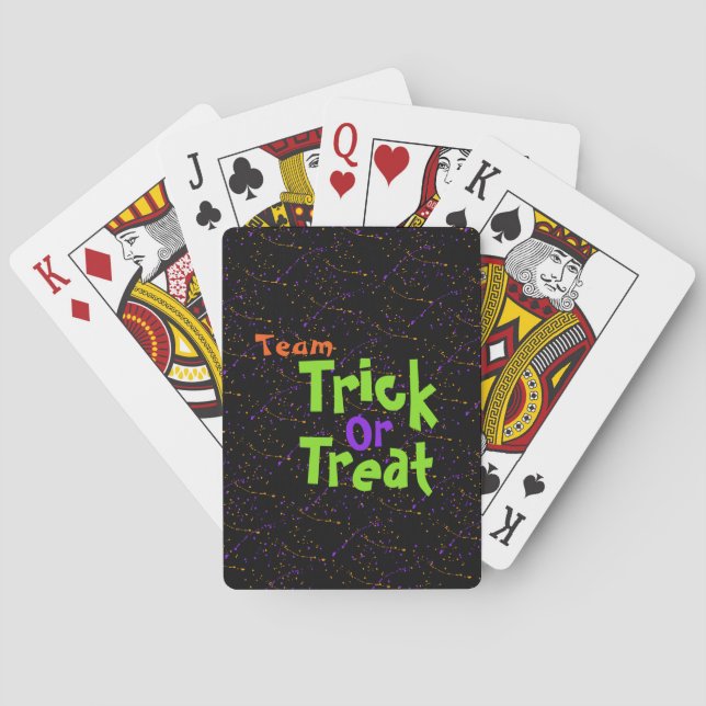 Halloween / Trick oder Treat / Spielkarten (Rückseite)