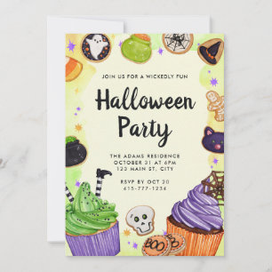 Halloween Trick oder Treat-Süßigkeiten Einladung