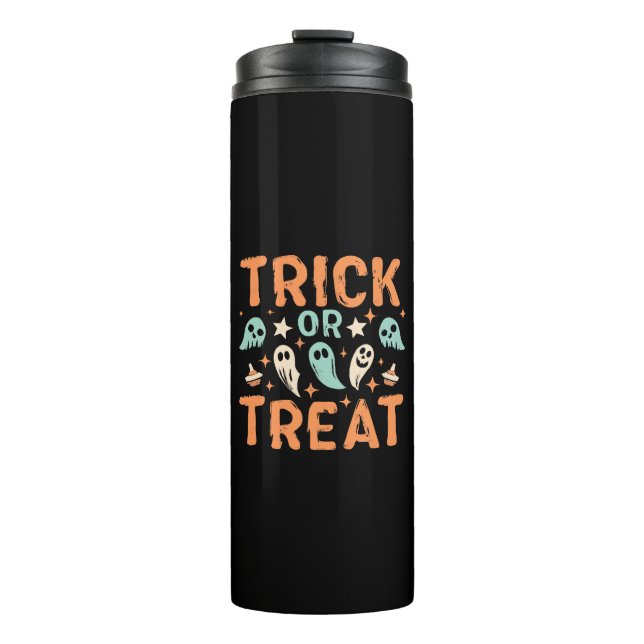 Halloween Trick oder Treat Thermosbecher (Vorderseite)