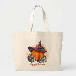 Halloween Trick oder Treat Tote Bag Jumbo Stoffbeutel