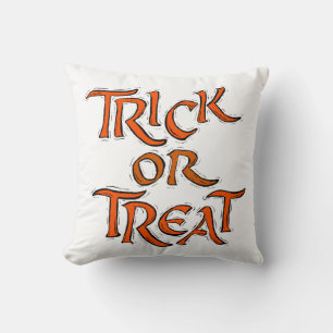 Halloween Trick oder Treat Words Kissen