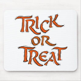 Halloween Trick oder Treat Words Mousepad