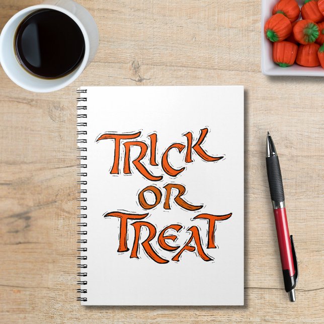 Halloween Trick oder Treat Words Notizblock (Halloween Trick or Treat Words Notebook)
