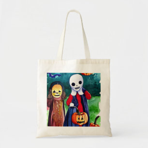 Halloween Trick oder Treaters Tote Bag Tragetasche