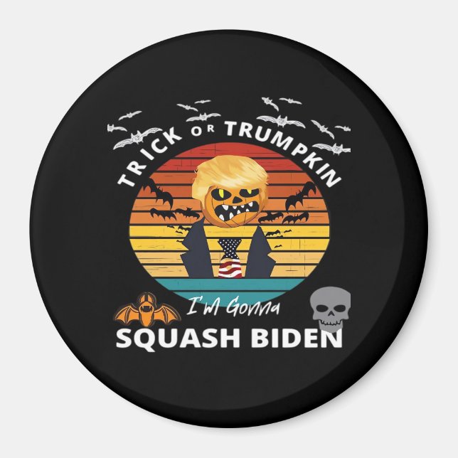 Halloween Trick oder Trumpkin Horror Kostüm Classi Magnet (Vorne)