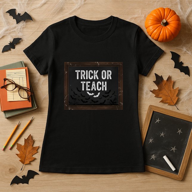 Halloween-Trick oder -Unterricht T-Shirt (Von Creator hochgeladen)